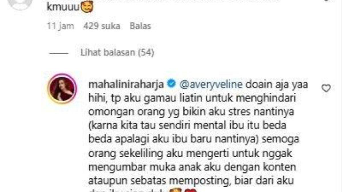 MAHALINI MELAHIRKAN - Mahalini ungkap tak ingin langsung tunjukkan wajah sang bayi setelah lahir