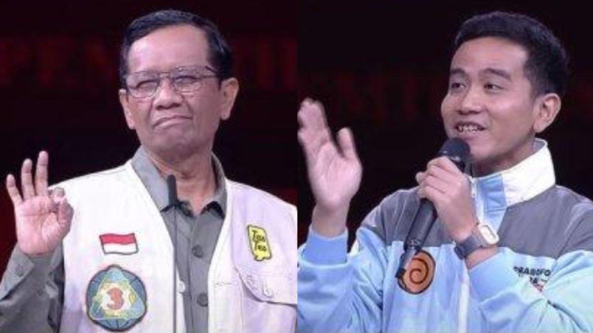 Mahfud MD diduga ngambek usai ditanya soal greenflation oleh Gibran Rakabuming Raka.