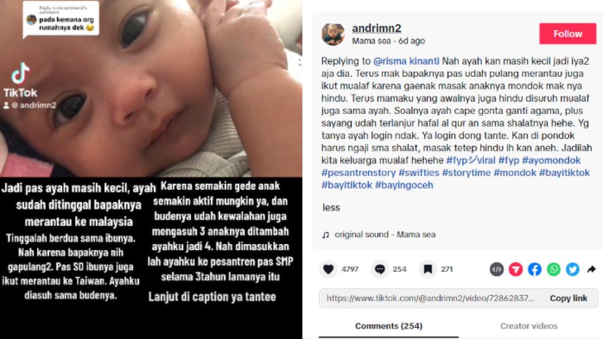 Mama Sea beber kronologi lengkap perjalanan spiritual suaminya alias ayah Sea