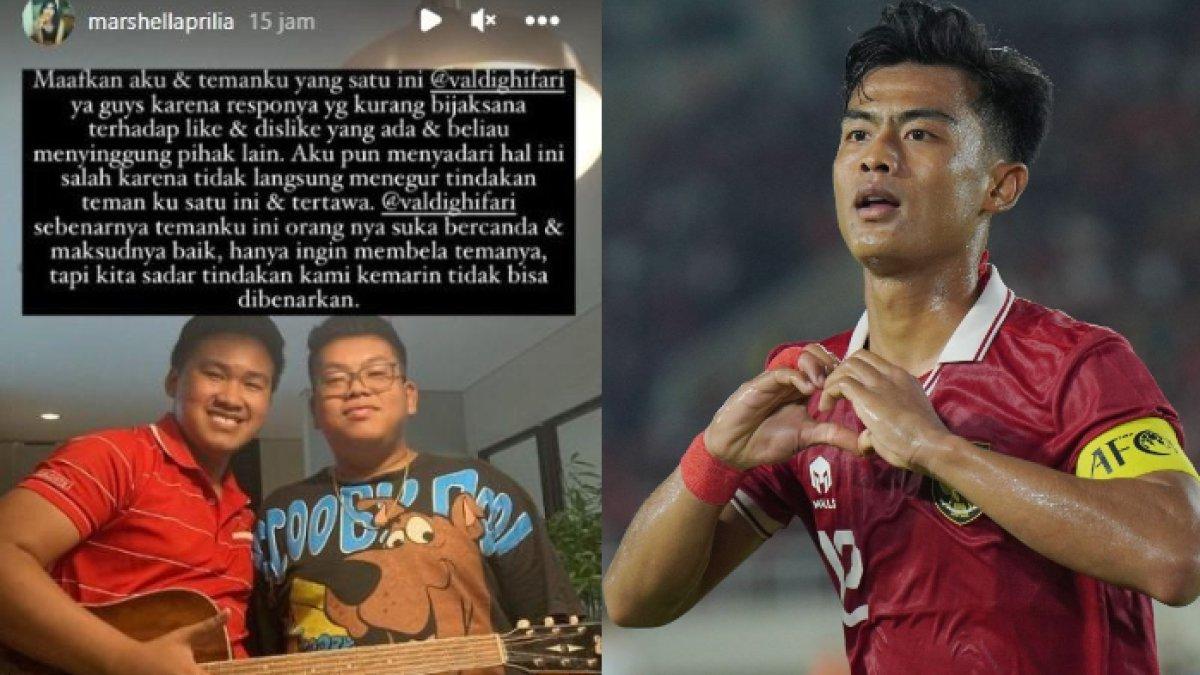 Mantan kekasih Pratama Arhan, Marshella Aprilia tulis permohonan maaf