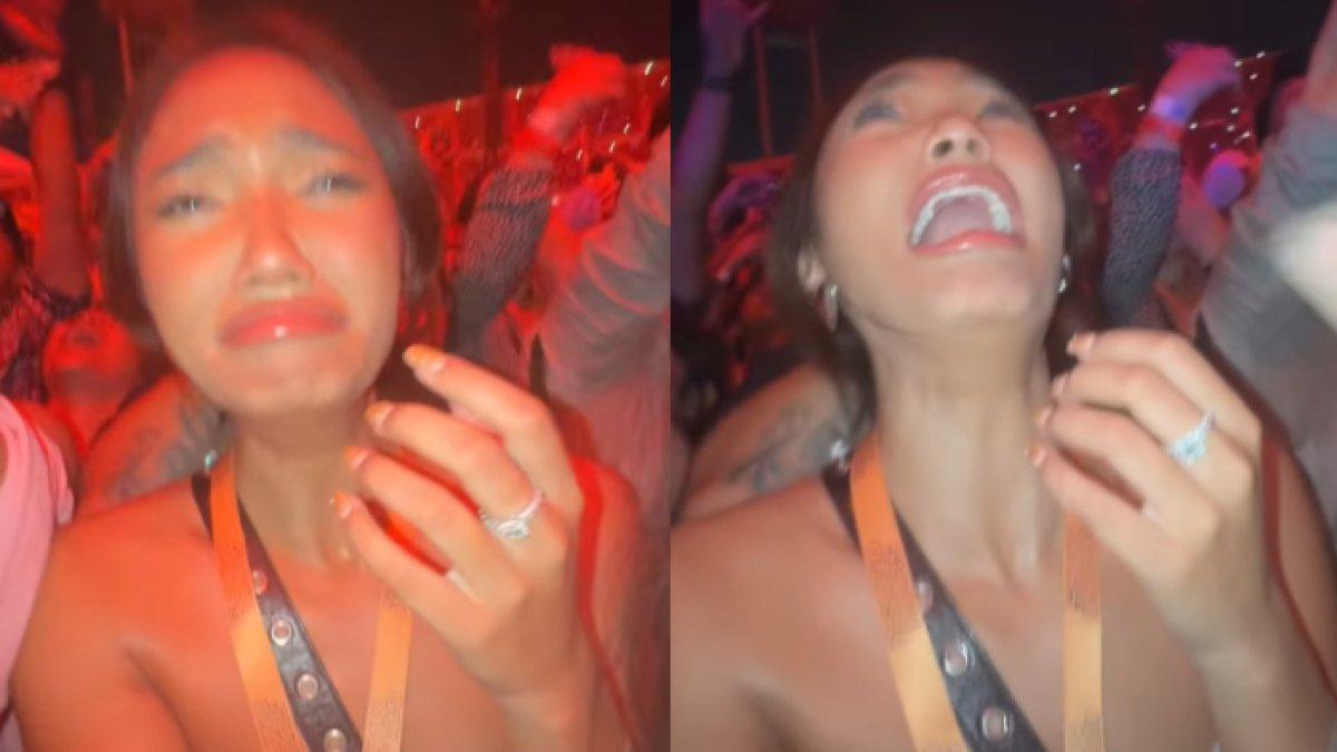 Marion Jola menangis di konser Bruno Mars