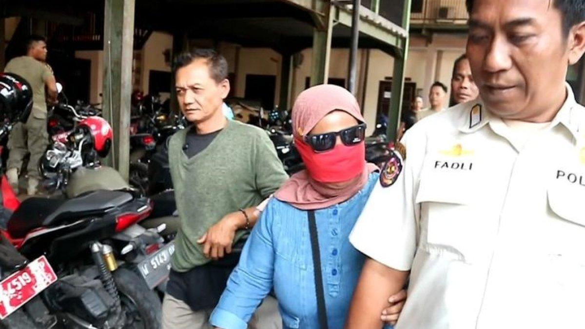 Masriah saat berada di Kantor Satpol PP Sidoarjo