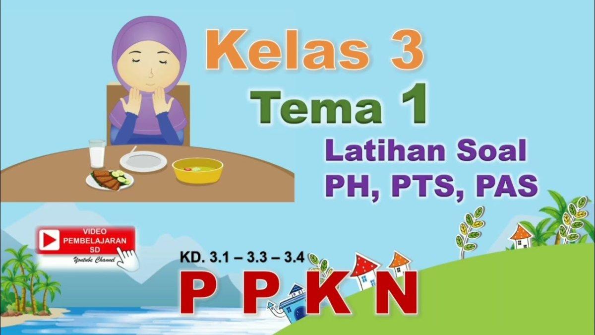 Contoh Soal UTS PKN Kelas 3 Semester 1 dan Kunci Jawaban: Membangun Karakter Pancasila Sejak Dini