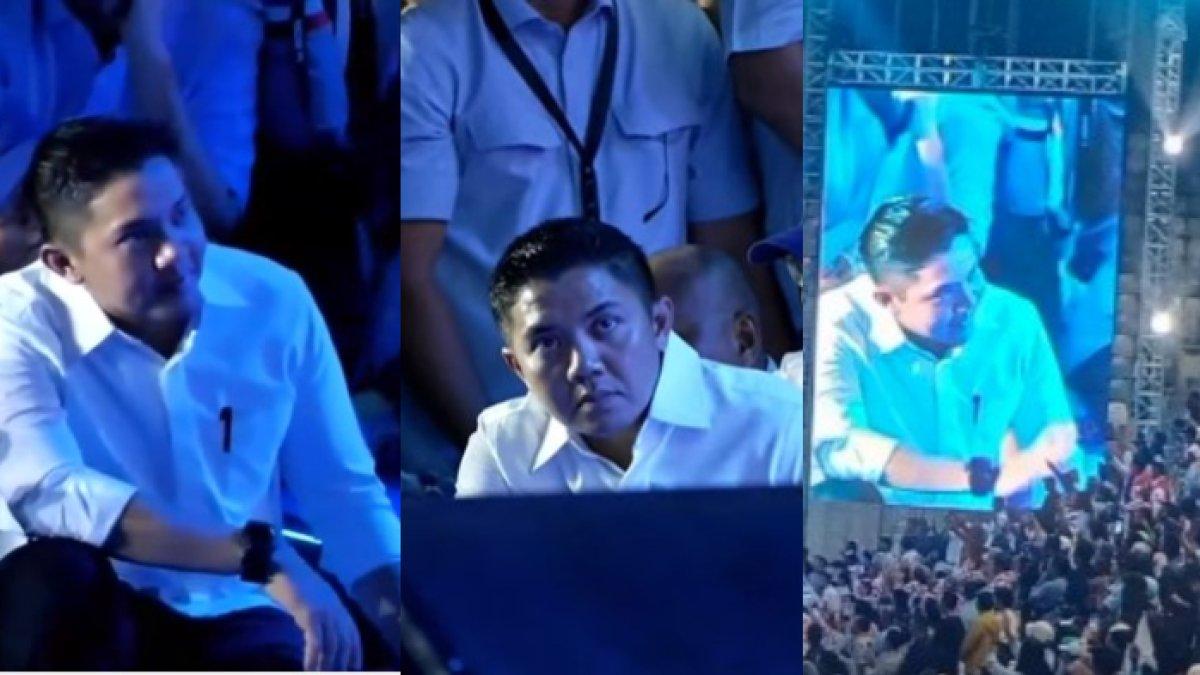 Mayor Teddy tampak salting saat tersorot kamera