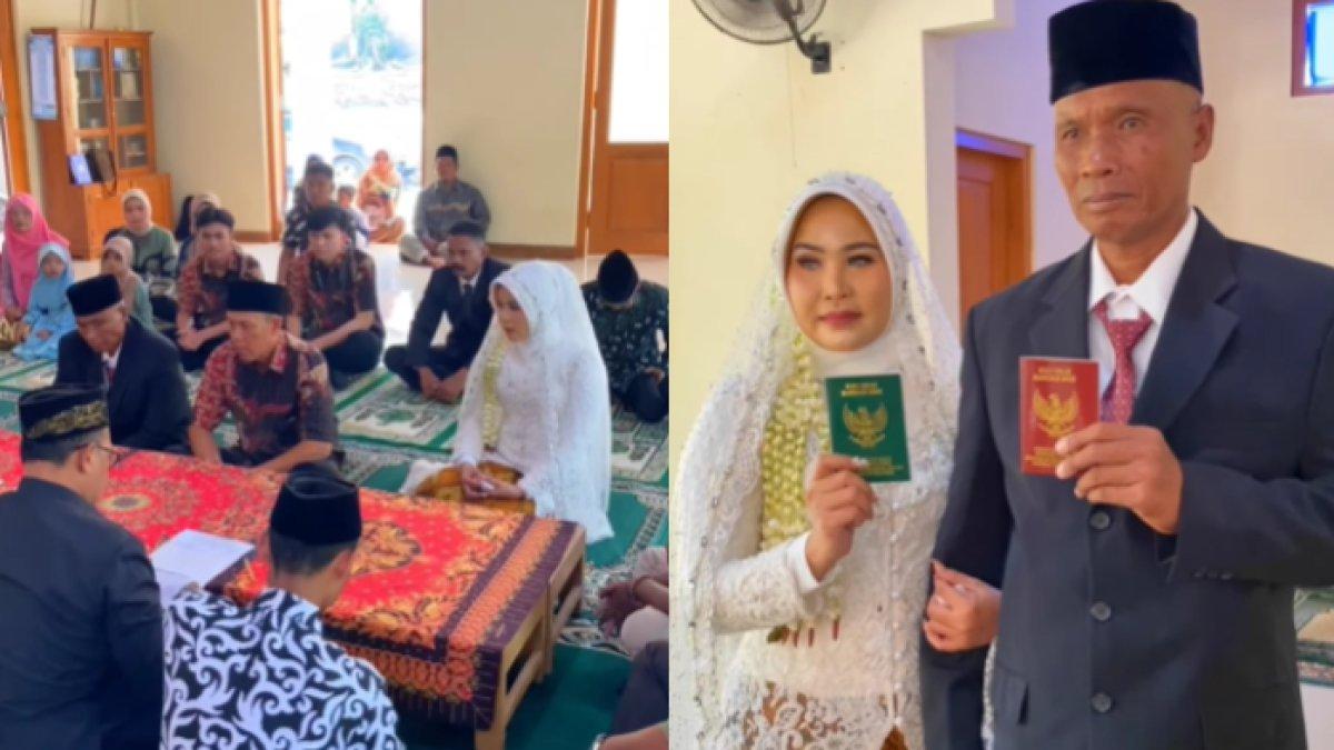 Mbah Panut dan Rani resmi menikah pada 18 November 2023 (Instagram/polresbantuldiy)