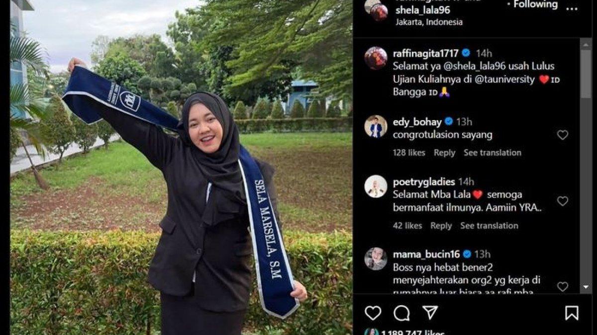 Mbak Lala pengasuh Rafathar kini lulus sarjana S-1