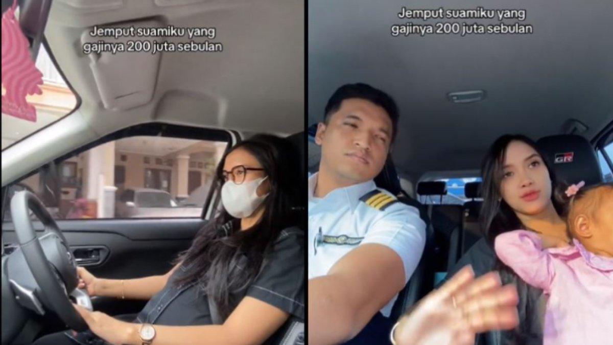 Jemput suami yang gajinya 200 juta sebulan akhirnya jadi sorotan dan viral