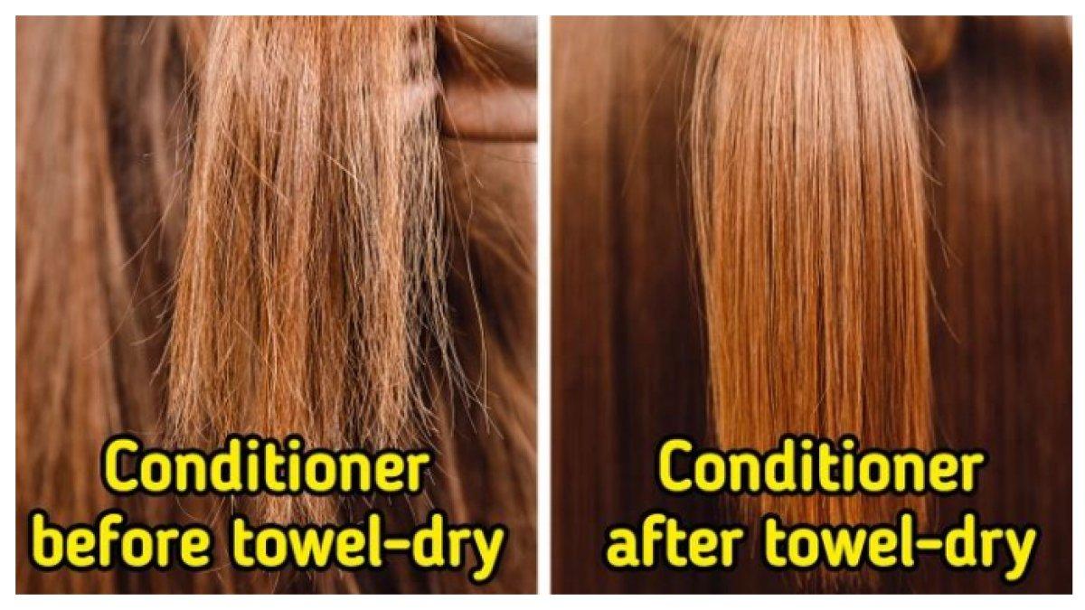 MENGGUNAKAN KONDISIONER - Menjaga kelembapan, melembutkan, mengurangi kusut, melindungi dari kerusakan, membuat rambut lebih mudah diatur, dan tampak lebih sehat berkilau.