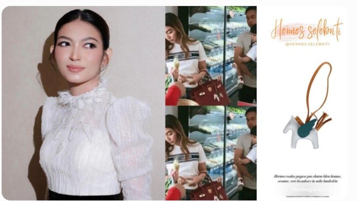 AKSESORIS MAHAL SELVI ANANDA - Menurut laman resmi Hermes, gantungan kunci ini dibanderol seharga USD$1.350 atau sekitar Rp 20,9 juta.