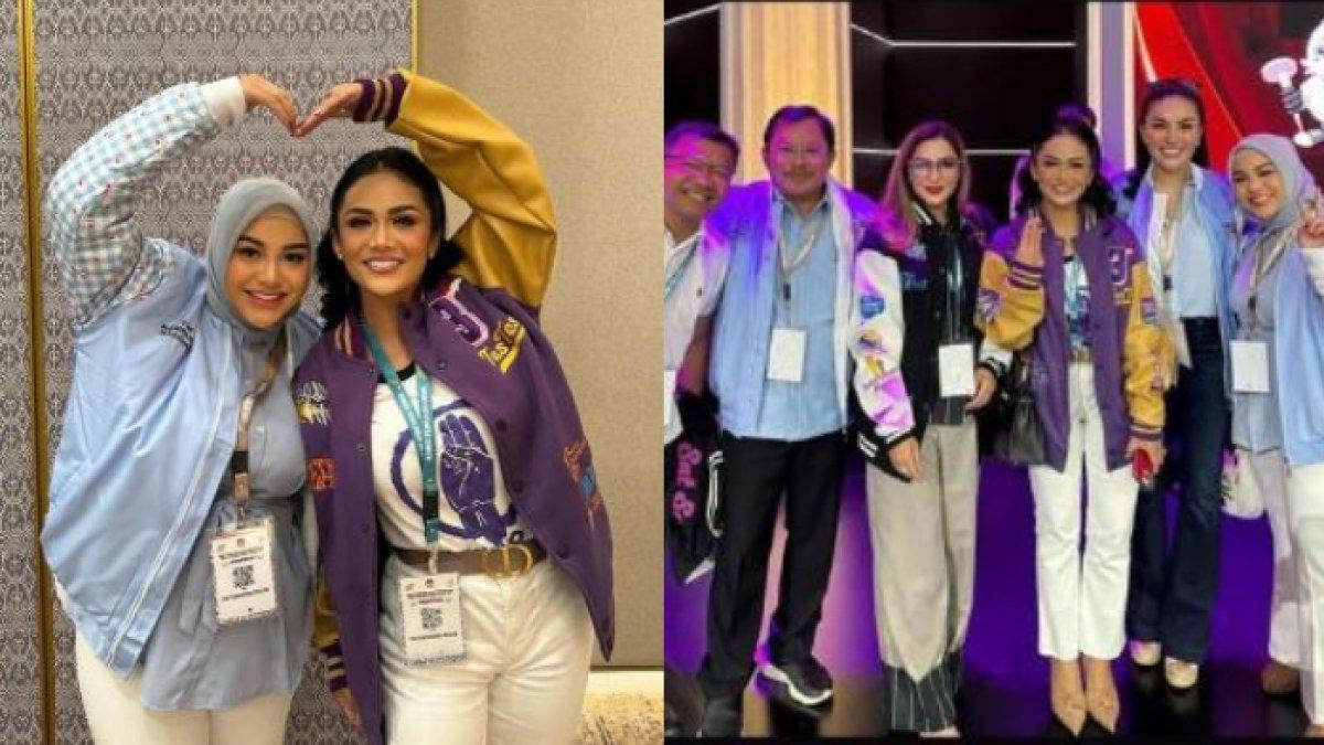 Meski beda pilihan politik di pemilu tahun ini, Aurel dan keluarganya tetap sangat akur.