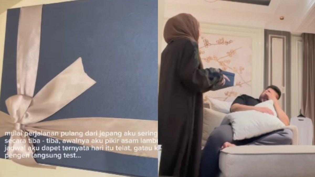MISKAH UMUMKAN HAMIL - Miskah telah menyusun cara romantis untuk menyampaikan kabar kehamilannya pada sang suami.