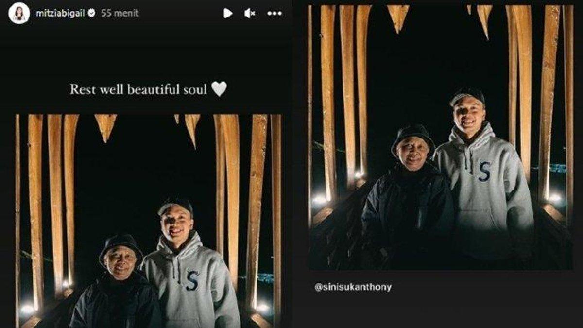 Mitzi Abigail beri ucapan belasungkawa atas meninggalnya Anthoni Ginting.