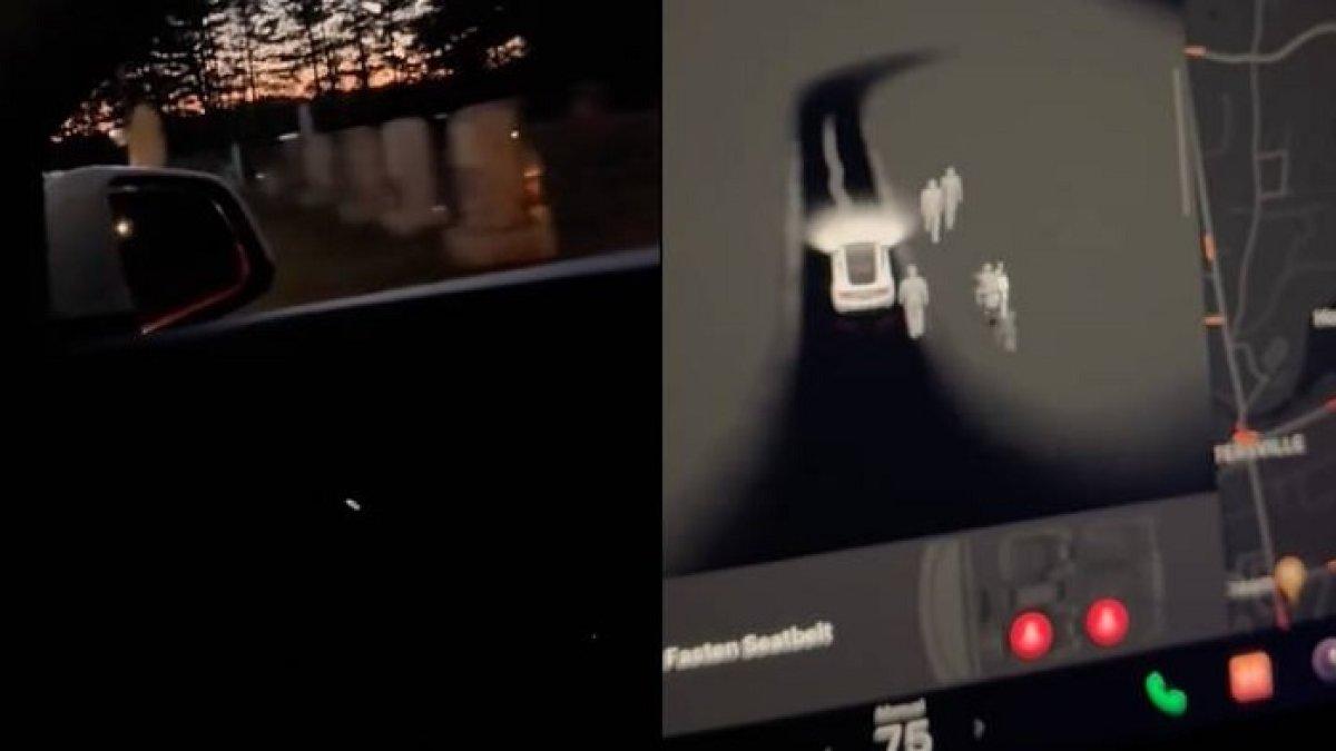 Mobil Tesla masuk ke kuburan, bikin sopir dan penumpang syok saat melihat ada banyak 'orang' berseliweran di kuburan.