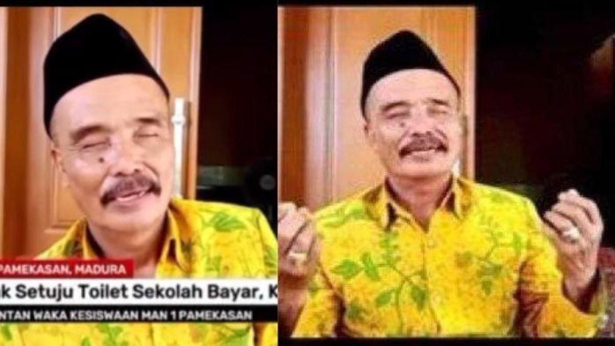 Mohammad Arif, guru di Pamekasan yang dipecat karena protes kebijakan toilet sekolah berbayar.
