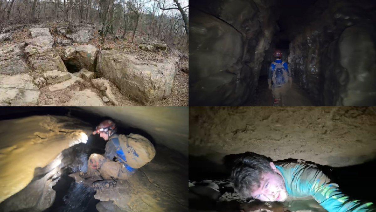 Momen ActionAdventureTwins jelajahi gua Pettyjohn