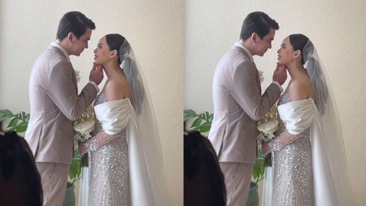 Momen Christ Laurent dan Marcella Michelle saling tatap