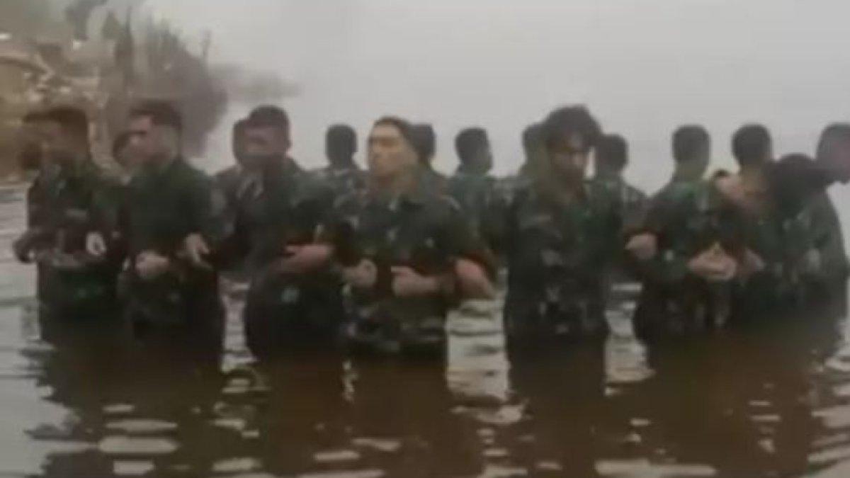 Momen Daffa Wardhana nyemplung sungai