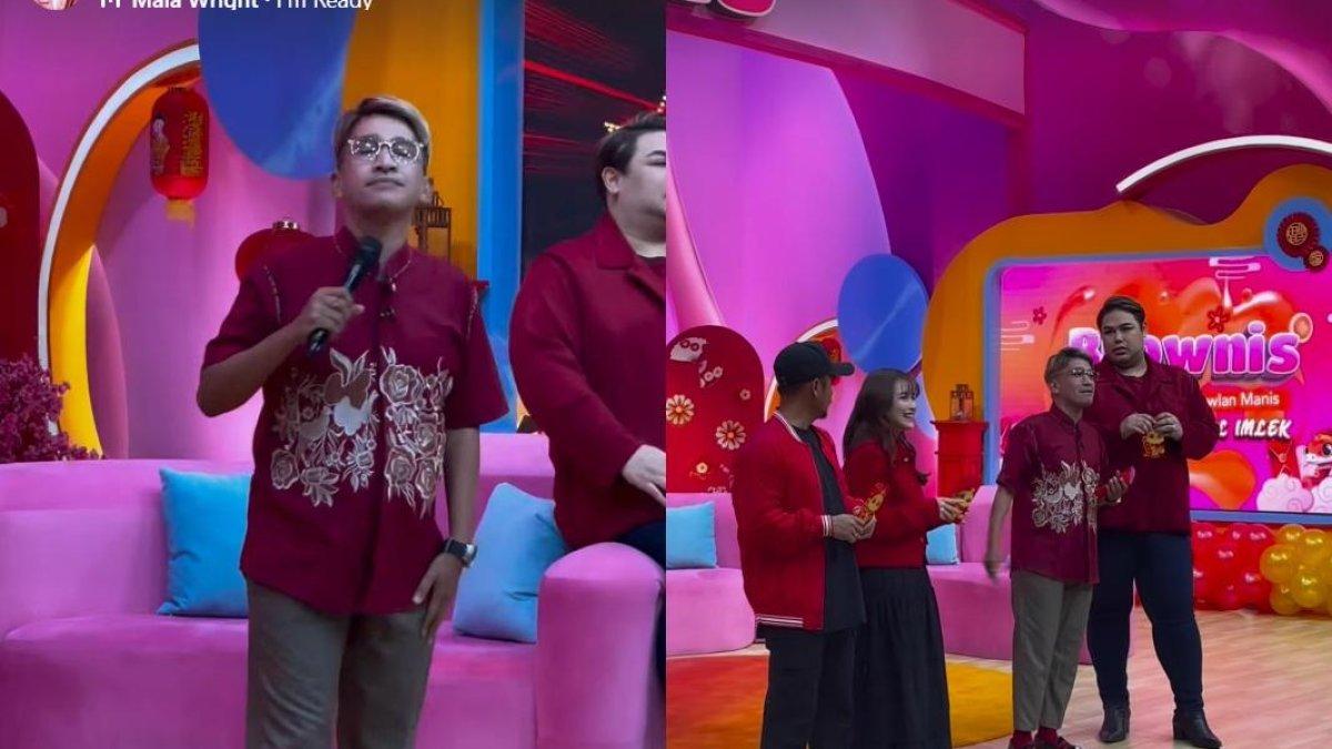 RUBEN ONSU RAYAKAN IMLEK - Momen Imlek dilalui Ruben Onsu syuting di Brownis Trans TV.