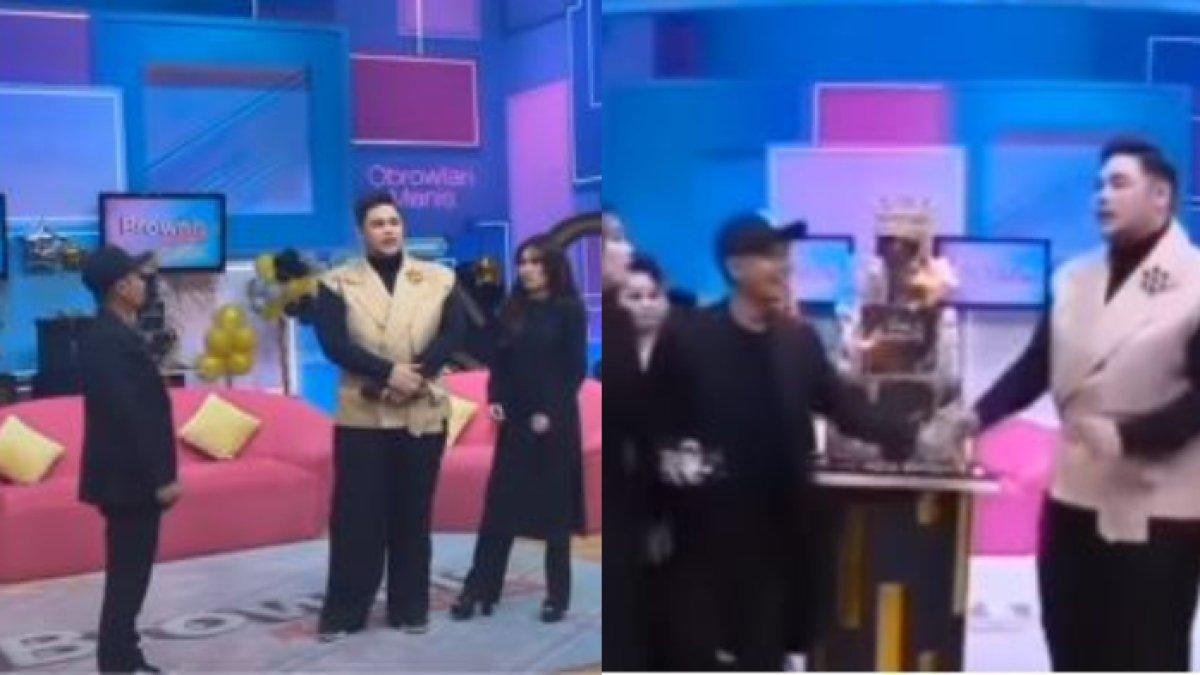 Momen Ivan Gunawan pamitan dengan Ayu Ting Ting Cs di Brownis Trans TV