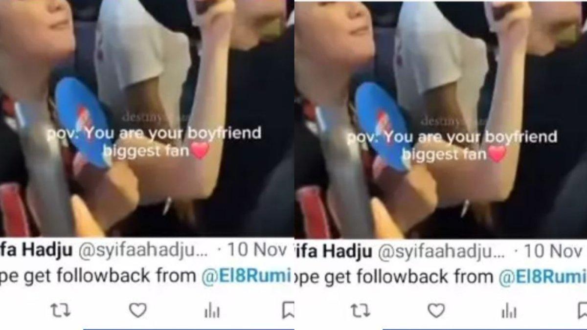 Momen Syifa Hadju minta follow back ke El Rumi pada 12 tahun lalu.