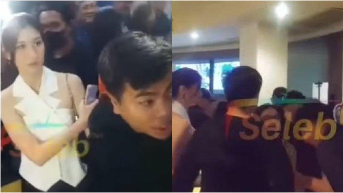 Momen Teuku Ryan dan Celia Thomas datang bareng di gala premier Layangan Putus