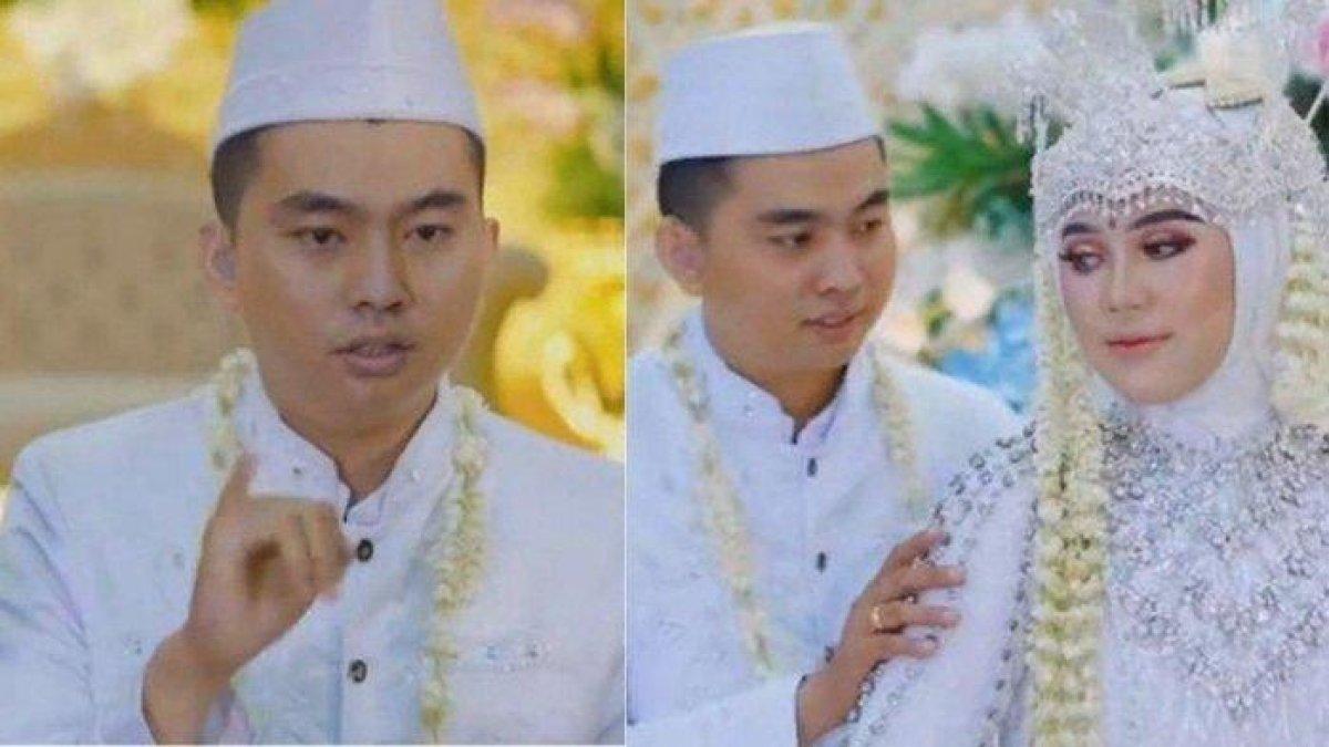 Momen akad nikah pasangan tuli dan bisu di Rangkasbitung, Kabupaten Lebak, Banten