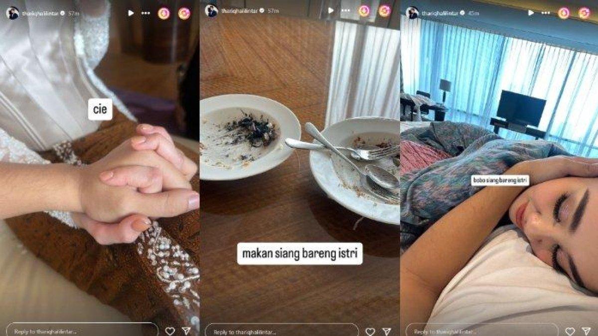 Momen bucin Thariq dan Aaliyah setelah jadi suami istri