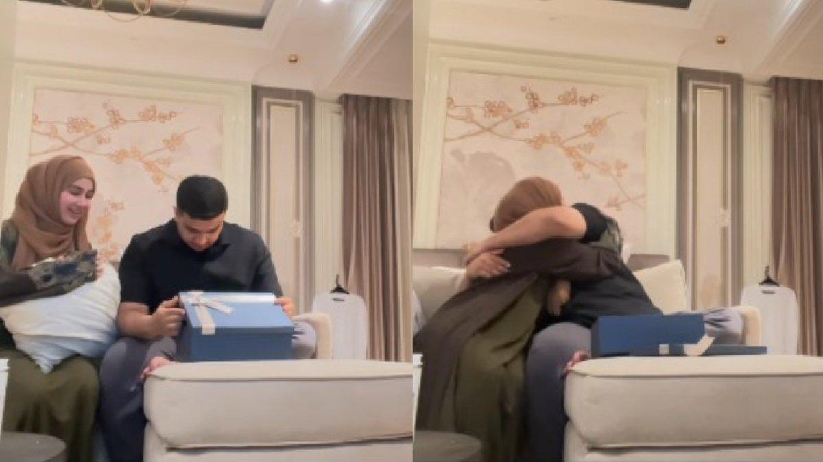 MISKAH UMUMKAN HAMIL - Momen emosional saat Yislam Jaidi diberi kejutan hasil test pack garis dua. Bahagia tahu sang istri, Miskah, tengah hamil anak pertama.