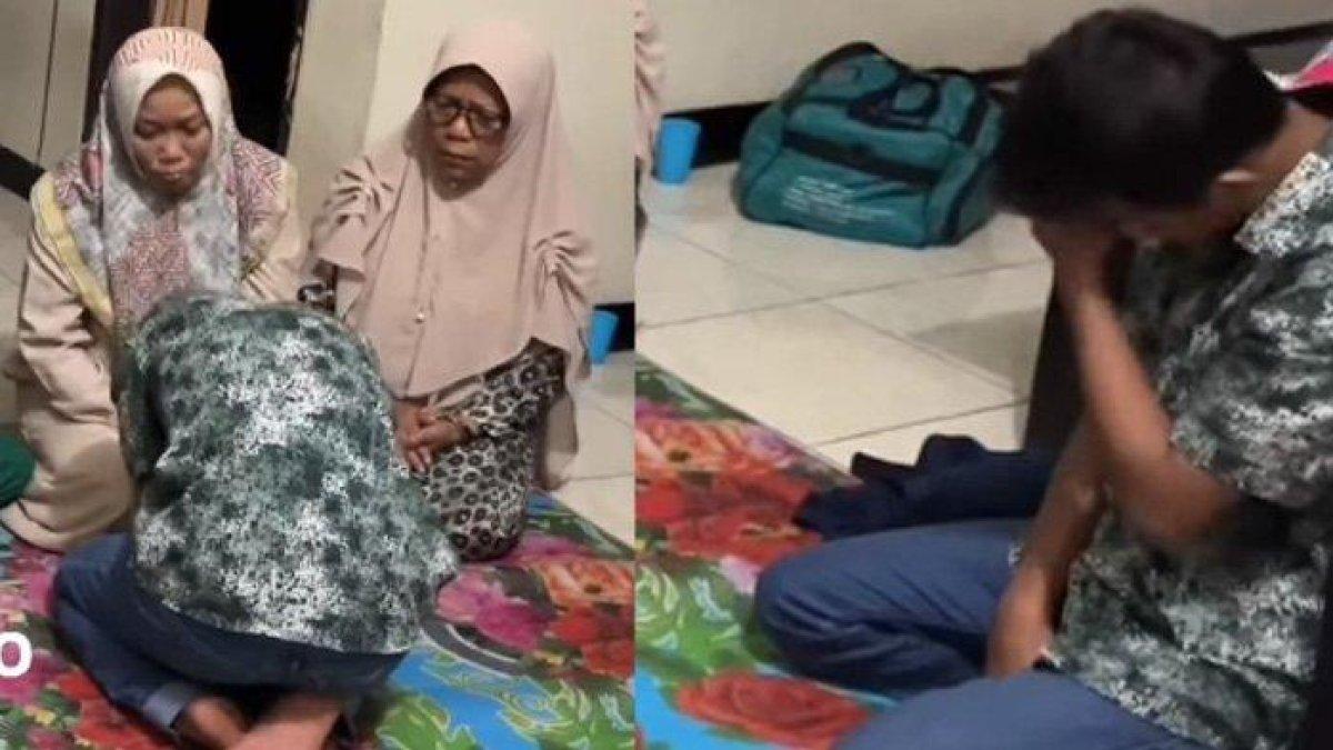 Momen penuh tangis sebelum Danu menyerahkan diri ke polisi