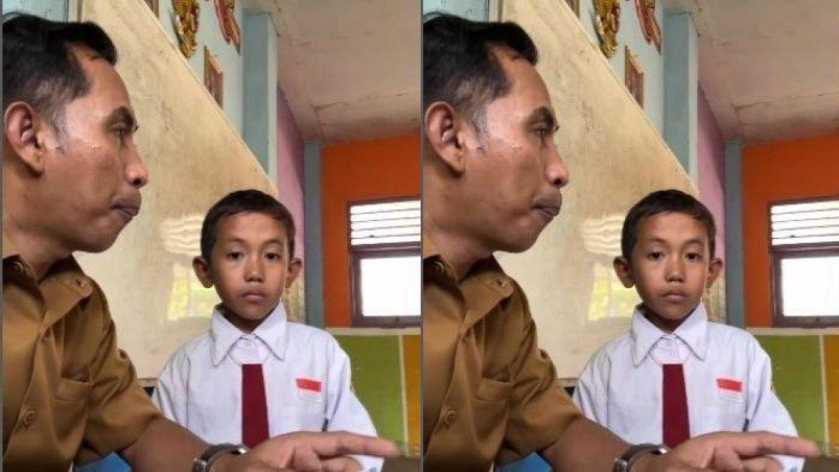 Momen perdebatan guru dan siswa perkara sapi makan martabak