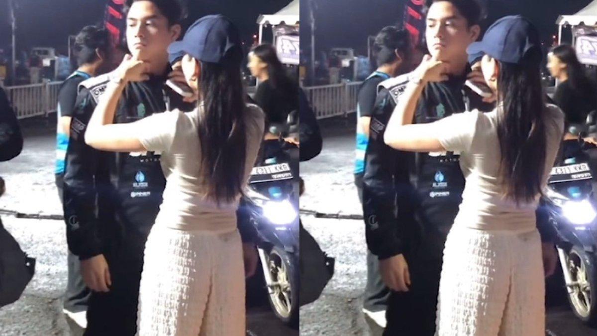Momen perhatiannya Alyssa Daguise rapikan baju Al Ghazali