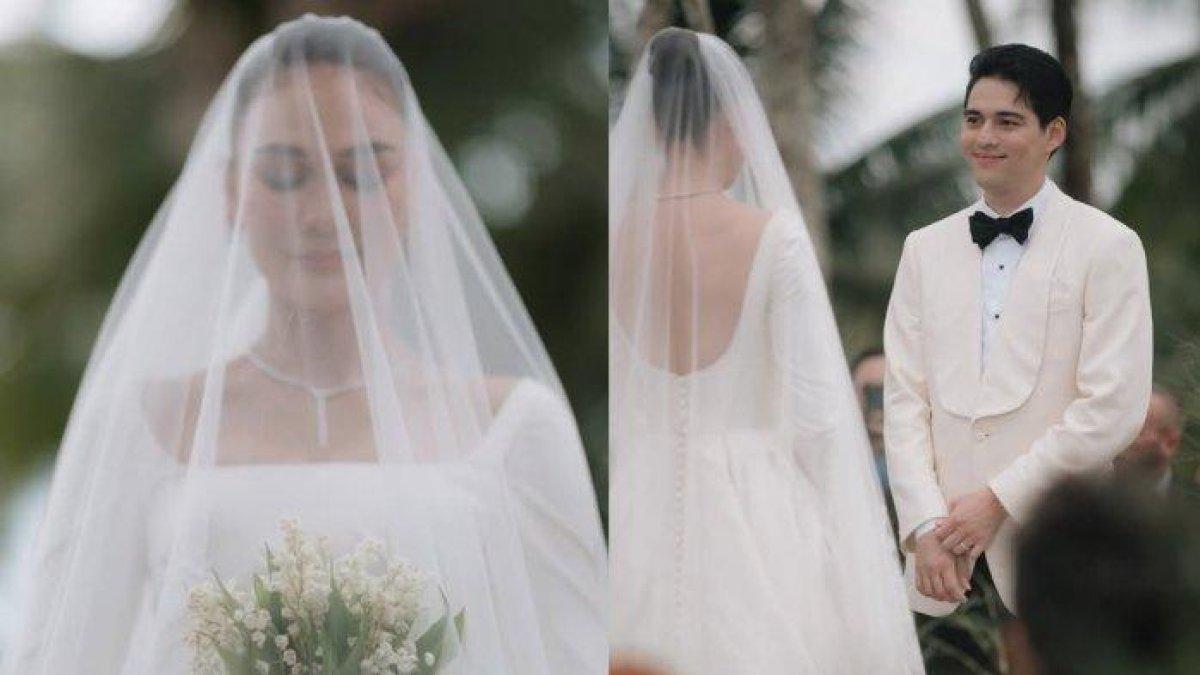 PERNIKAHAN LUNA MAYA - Momen pernikahan Luna Maya dan Maxime dicapture Jumat (16/5/2025).