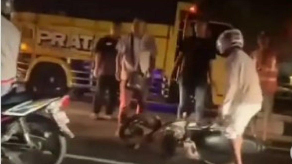 Motor pria ringsek parah usai diseret bus