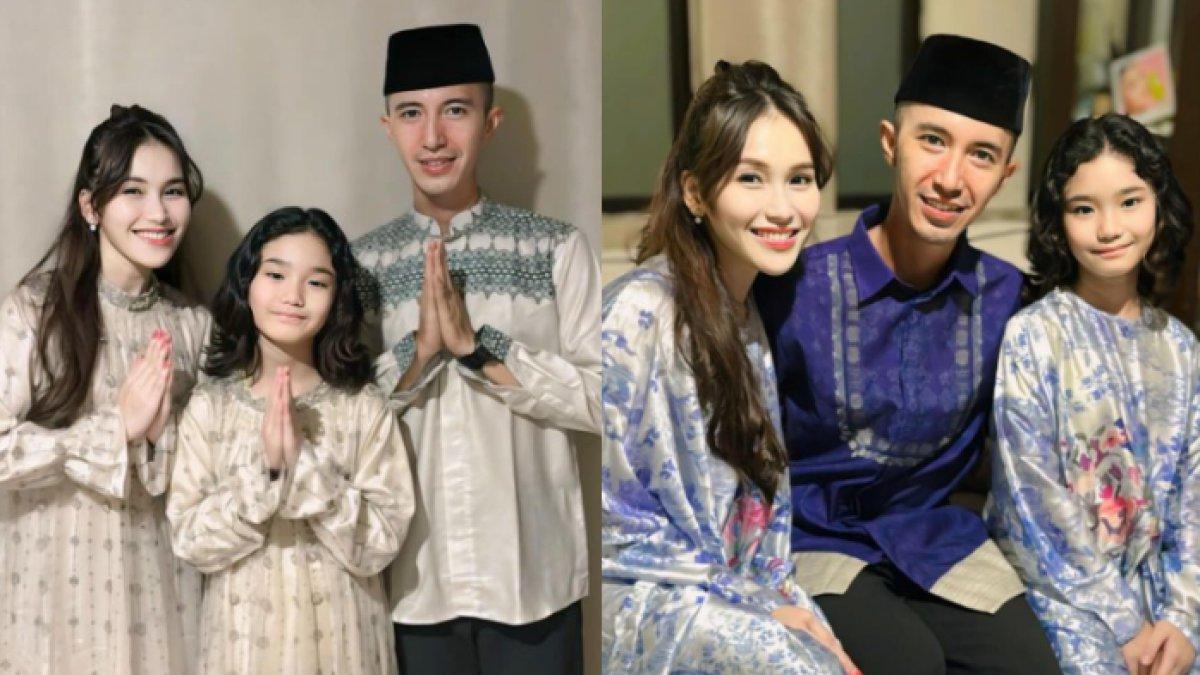 Muhammad Fardhana dan Ayu Ting Ting Lebaran bersama