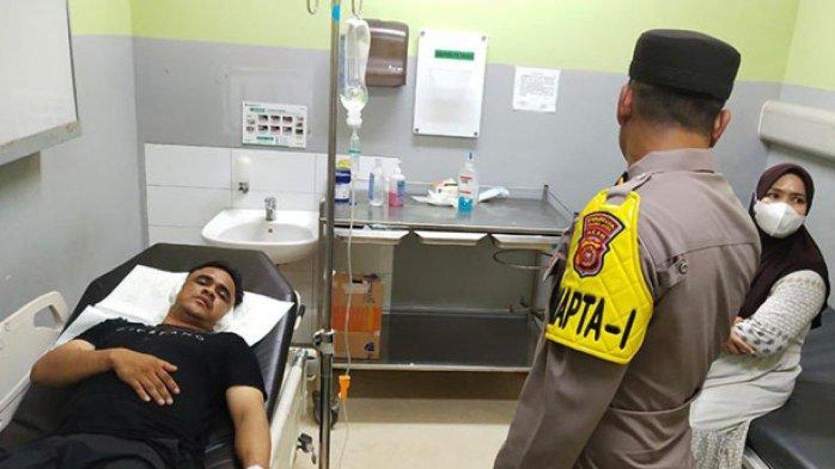 Muhammad Yudhi (36), warga Gampong Lamteh, Kecamatan Ulee Kareng, Kota Banda Aceh, menjalani perawatan di RSUDZA, Minggu (12/5/2024)