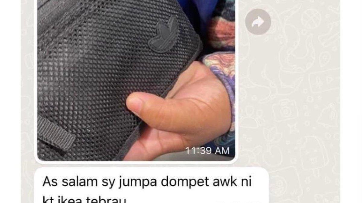 Dompet berisi uang dan barang penting
