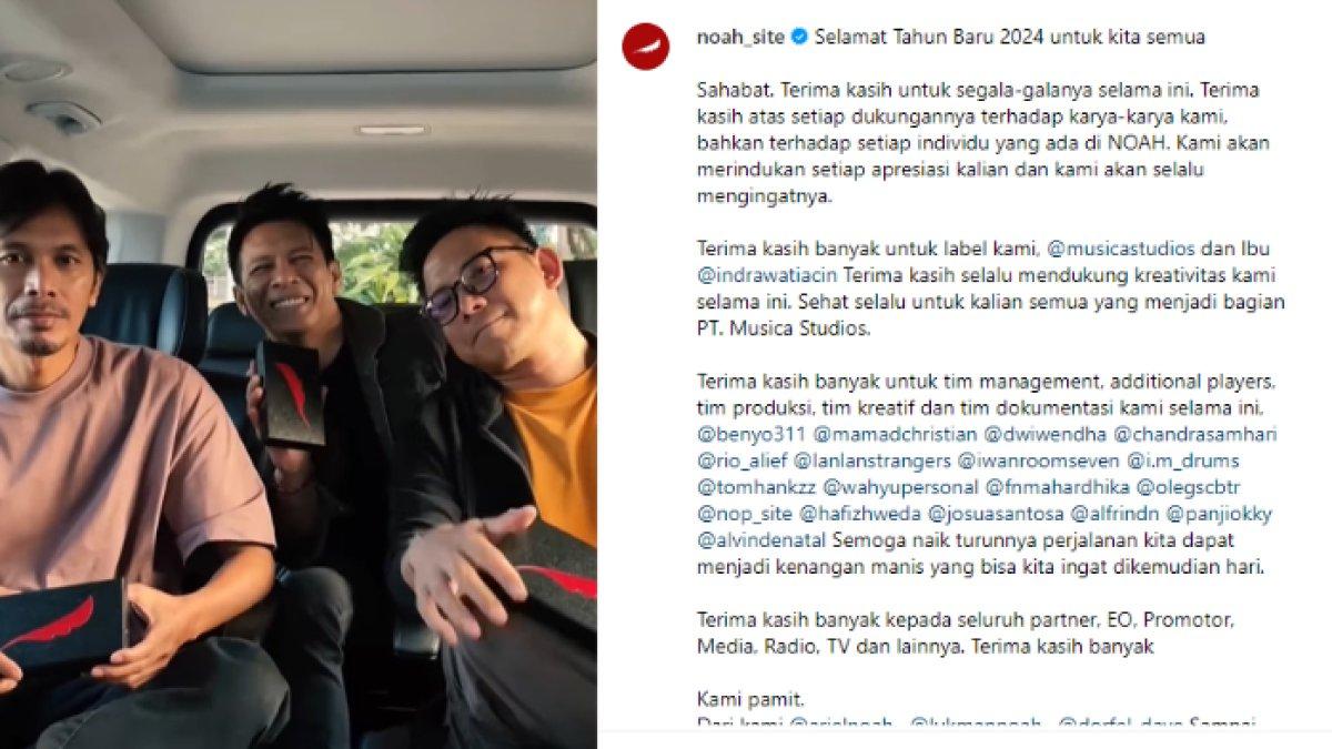 NOAH putuskan vakum dari industri musik Tanah Air