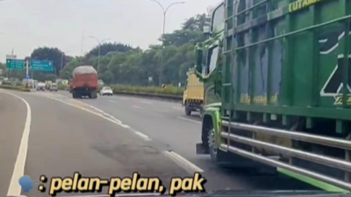 Najwa Shihab melihat wajahnya digambar di sebuah truk warna hijau