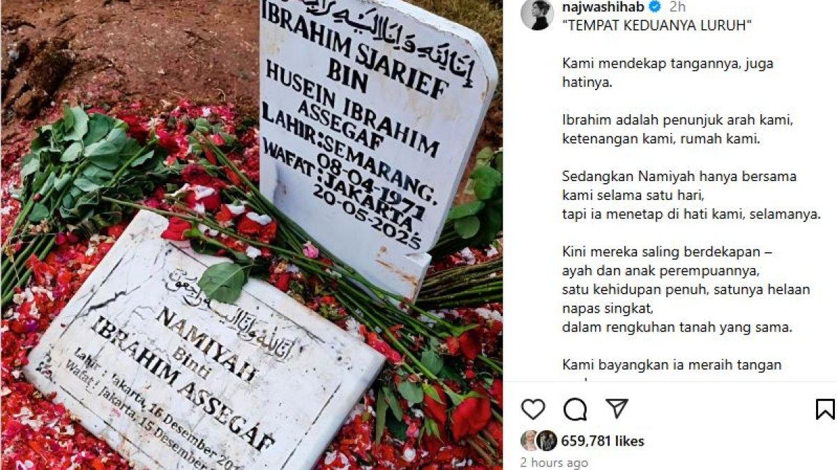 Najwa Shihab tulis pesan pilu setelah kepergian sang suami, Ibrahim Sjarief Assegaf.