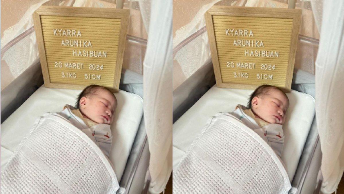 Nama anak pertama Jessica Mila dan Yakup Hasibuan adalah Kyarra Arunika Hasibuan