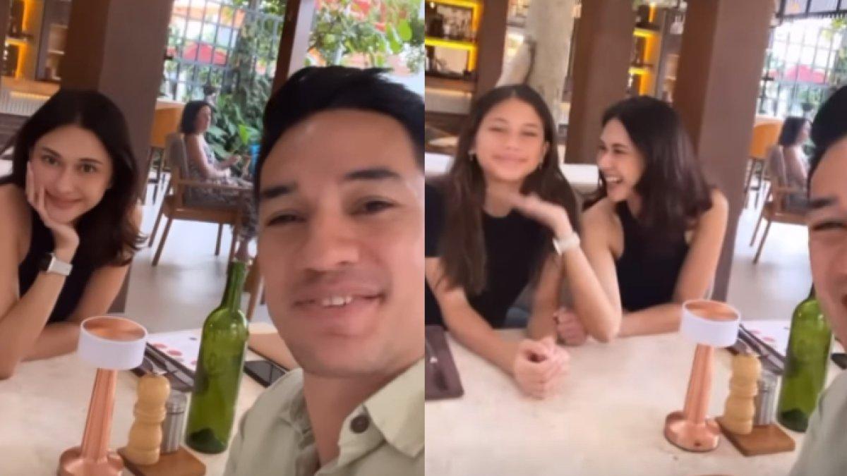 Nana Mirdad dan Andrew White merayakan Valentine dengan makan bersama