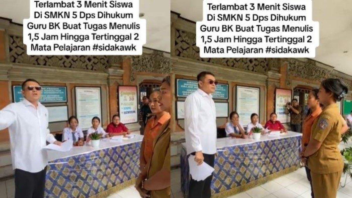 Nasib guru SMKN 5 Denpasar hukum siswanya menuli 1,5 jam gegara terlambat 3 menit