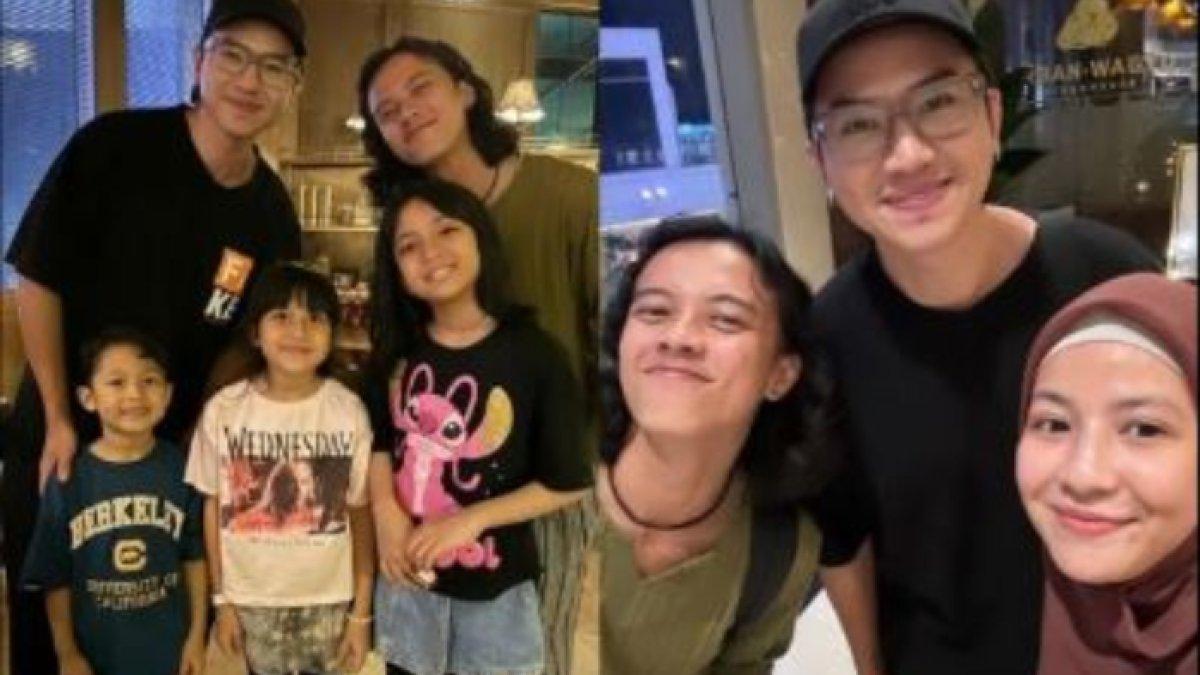 Natasha Rizky berfoto dengan Bisma Karisma.