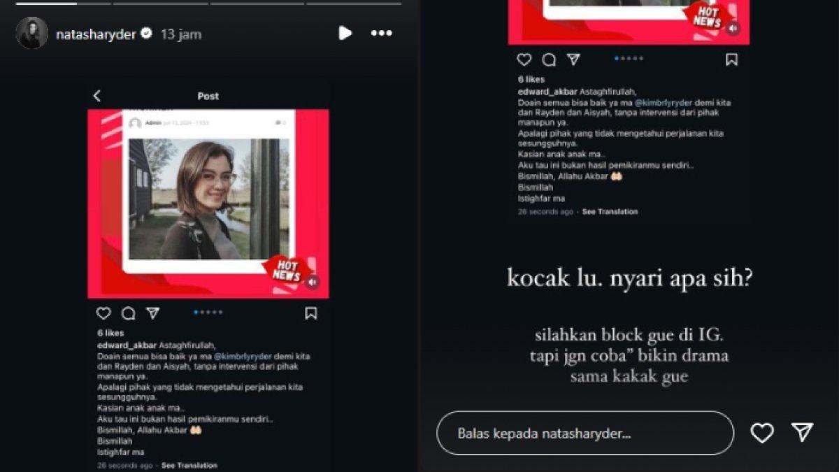 Natasha Ryder semprot Edward Akbar