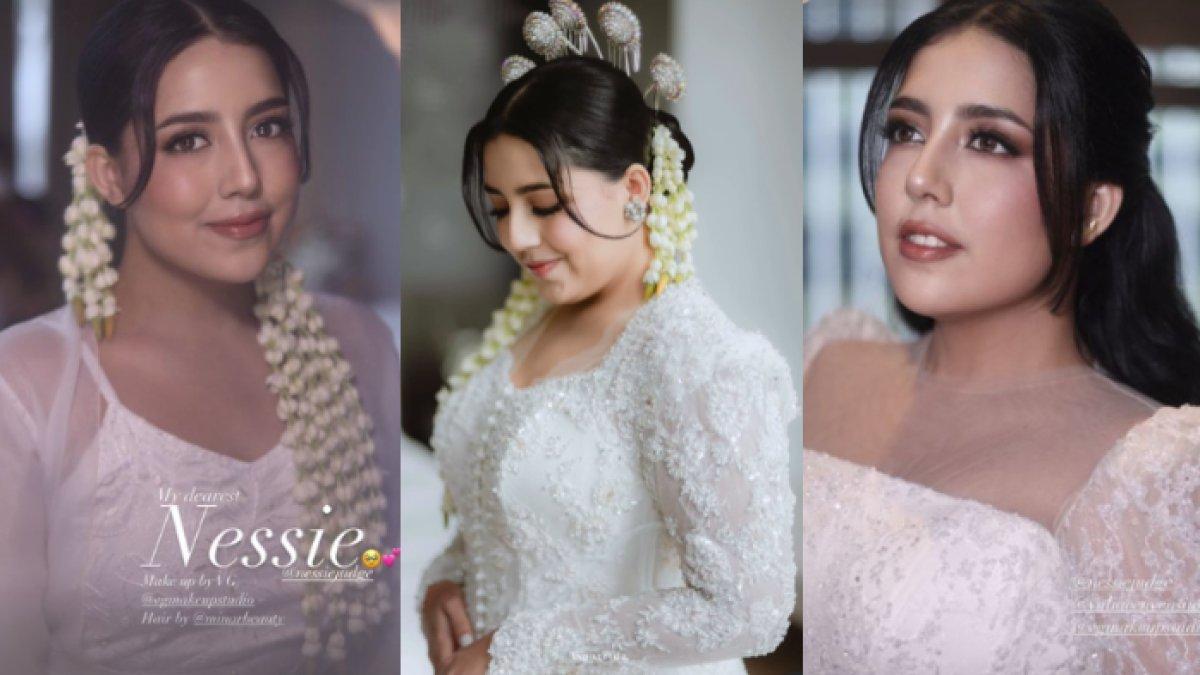 Nessie tampil memikat dengan make up flawless