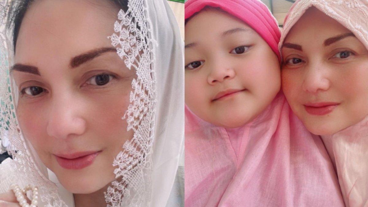 Nia Daniaty rayakan Idul Fitri bareng cucu
