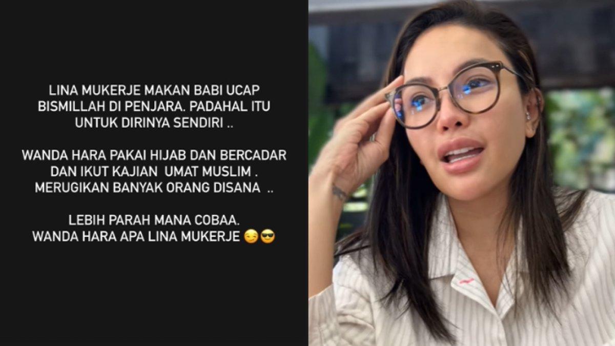 Nikita Mirzani membandingkan hal yang dilakukan Wanda Hara dengan Lina Mukherjee.