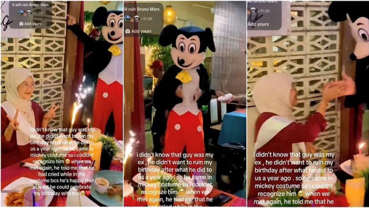 Nini diberi surprise ulang tahun oleh sang mantan pacar.