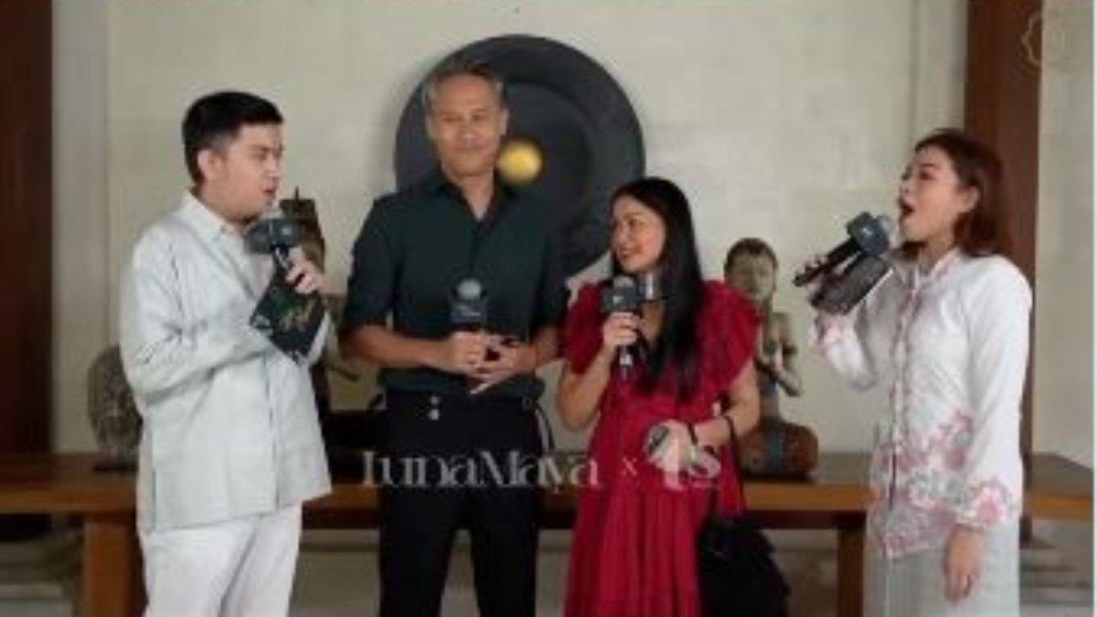 ACARA PERNIKAHAN LUNA MAYA DAN MAXIME - Nirina Zubir dan Ernest Fardiyan tampak sudah berada di lokasi.