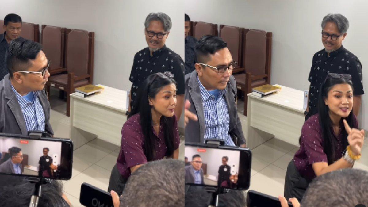Nirina meluruskan kalau ia tak pernah melarang pengacara Riri Khasmita lewat